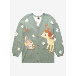 Our Universe Disney Bambi 80th Anniversary Thumper Bambi Floral Cardigan Size M